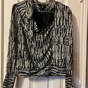 Black and Grey Blouse